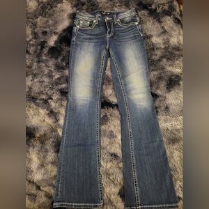 Miss Me Blue Flared Jeans